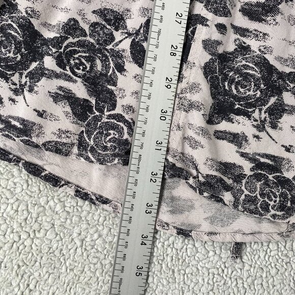 H&M Black and Cream Floral Midi Dress - Picture 5 of 9